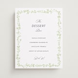 "Flower Garden" - Menu Signs in Spring by Susan Moyal - Front