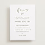 "Garden Script" - Menu Signs in Pistachio by Katherine Moynagh - Front