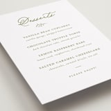 "Garden Script" - Menu Signs in Pistachio by Katherine Moynagh - Detail