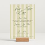 "Heirloom" - Menu Signs in Citrine by Creo Study - In Use