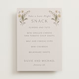 "Parisian Garden" - Menu Signs in Petal by Nicoletta Savod - Front