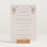 "Parisian Garden" - Menu Signs in Petal by Nicoletta Savod - In Use