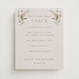 "Parisian Garden" - Menu Signs in Petal by Nicoletta Savod - Front