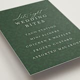 "grandeur" - Menu Signs in Bluebell by Jen Owens - Detail