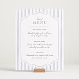 "Delicate Vines" - Menu Signs in Periwinkle by Kristen Smith - In Use