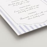 "Delicate Vines" - Menu Signs in Periwinkle by Kristen Smith - Detail