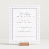 "Coastal Charm" - Menu Signs in Dusty Blue by Jennifer Postorino - In Use