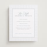 "Coastal Charm" - Menu Signs in Dusty Blue by Jennifer Postorino - Front