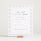 "Coastal Charm" - Menu Signs in Dusty Blue by Jennifer Postorino - In Use