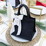 "10 SMALL Wedding Favor Bags - Black" - Favor Bags in black by Veronica Esquino