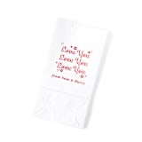 "Valentine's Love You Favor Bag, set of 50" - Favor Bags in white by ForYourParty