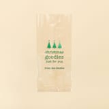 "Custom Christmas Favor Bags, set of 50" - Favor Bags in clear by ForYourParty
