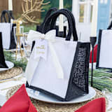 "50 MEDIUM Wedding Welcome Bags - White + Black" - Favor Bags in multicolorassorted-colors by Veronica Esquino
