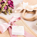 "SMALL Jute Bags 10 Pack" - Favor Bags in natural by Veronica Esquino