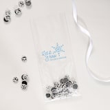 "Custom Let It Snow Favor Bag, set of 50" - Favor Bags in clear by ForYourParty