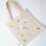"Art Party Embroidered Mini Tote" - Favor Bags in multicolor by POP Party Supplies