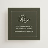 "refined" - Mini Enclosure Cards in Deep Olive by Nicole Walsh - Front