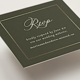 "refined" - Mini Enclosure Cards in Deep Olive by Nicole Walsh - Detail