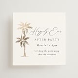 "Palm Monogram" - Mini Enclosure Cards in Leaf by Olivia Raufman - Front