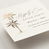 "Palm Monogram" - Mini Enclosure Cards in Leaf by Olivia Raufman - Detail