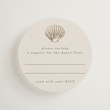 "Simple Seashell" - Mini Enclosure Cards in Sand by Hannah Bowman - Front