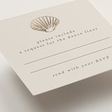 "Simple Seashell" - Mini Enclosure Cards in Sand by Hannah Bowman - Detail