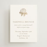 "Hydrangea bloom" - Mini Enclosure Cards in Cotton by Stacey Meacham - Front