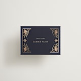 "Botanical Tapestry" - Mini Enclosure Cards in Navy by Jess Rosa Beck - Front