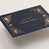 "Botanical Tapestry" - Mini Enclosure Cards in Navy by Jess Rosa Beck - Detail