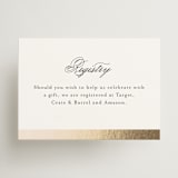 "Gilded Ampersand" - Mini Enclosure Cards in Cotton by Jennifer Postorino - Front