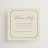 "Arch Frame" - Mini Enclosure Cards in Cognac by Emily Betts - Front