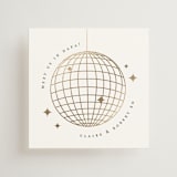 "Monogram Script" - Mini Enclosure Cards in Silk by Kelly Schmidt - Front