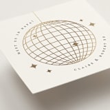 "Monogram Script" - Mini Enclosure Cards in Silk by Kelly Schmidt - Detail