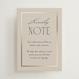 "Luxe Lines" - Mini Enclosure Cards in Champagne by Kristin Oliversen - Front