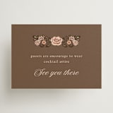 "Blooming path" - Mini Enclosure Cards in Chocolate by Paola Benenati - Front