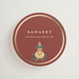 "Indian Elephant" - Mini Enclosure Cards in Honey by Teju Reval - Front