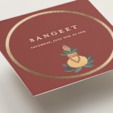 "Indian Elephant" - Mini Enclosure Cards in Honey by Teju Reval - Detail