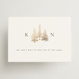 "Gilded Forest" - Mini Enclosure Cards in Snow by Stacy Maalouf - Front