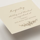 "Boho flower crest" - Mini Enclosure Cards in Ivory by Cass Loh - Detail