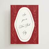 "Moiré" - Mini Enclosure Cards in Crimson by Studio Suku - Front