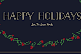 "Elegant Holly Frame" - Cards in Navy Blue by Brittany Morse - Close-Up