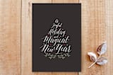 "A Joyful Holiday" - Cards in Dark Gray by Gray Star Design - Front