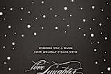 "A Warm Cozy Holiday" - Cards in Chalkboard Black by Gray Star Design - Close-Up