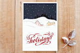 "Peaceful Holidays" - Cards in Crimson by Sharon O. - Front