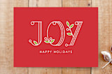 "Joy Mistletoe" - Cards in Red Apple by Belia Simm - Front