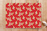 "Joy Mistletoe" - Cards in Red Apple by Belia Simm - Back