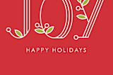 "Joy Mistletoe" - Cards in Red Apple by Belia Simm - Close-Up