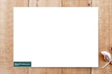 "Snowy Scene 1" - Cards in Dark Teal by Megan Kelso - Back