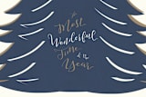 "Wonderful Time of the Year" - Cards in Blue Jean by Elky Ink - Close-Up