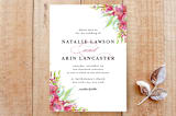 "Colorful Watercolor Floral" - Cards in Cerise by Kristel - Front